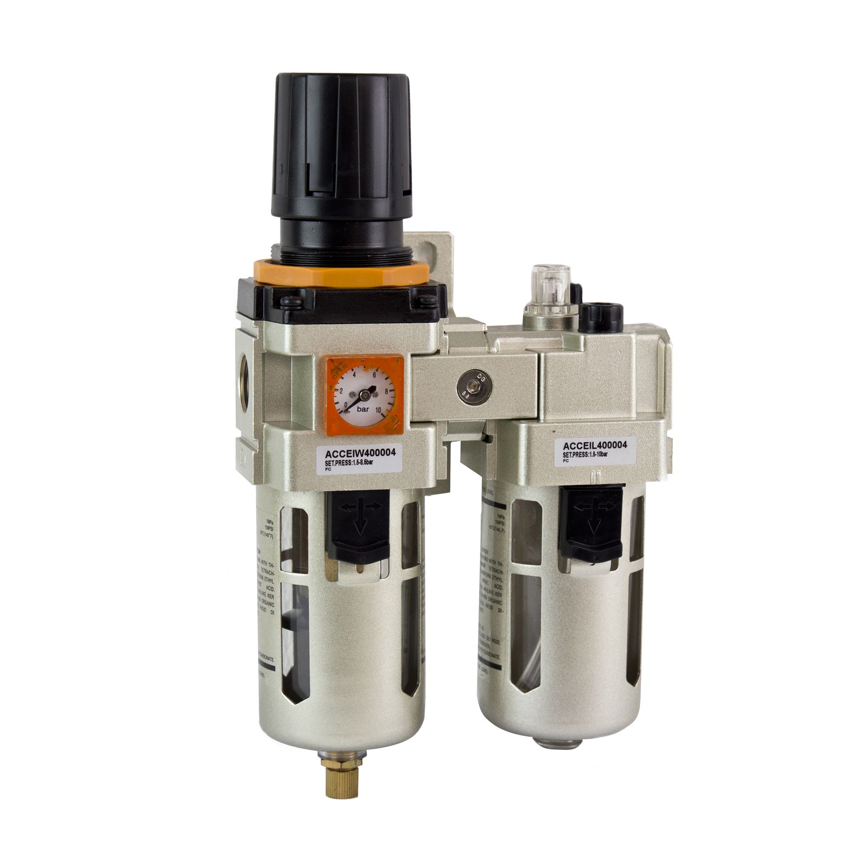 REGULADOR PURIFICADOR CON LUBRICADOR AIRE COMPRIMIDO 1/2”