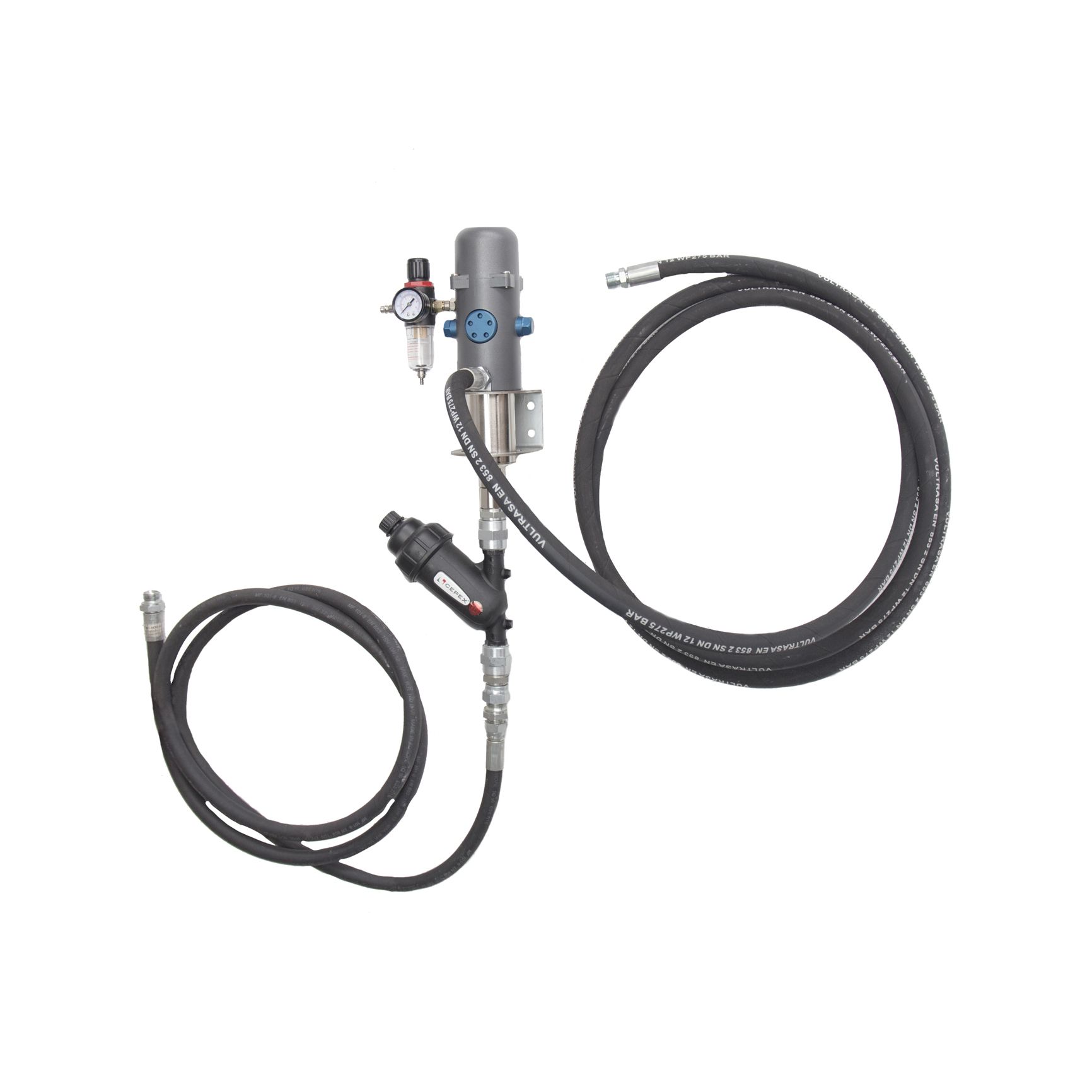 KIT FLUID-OUT: BOMBA NEUMATICA + MANGUERA