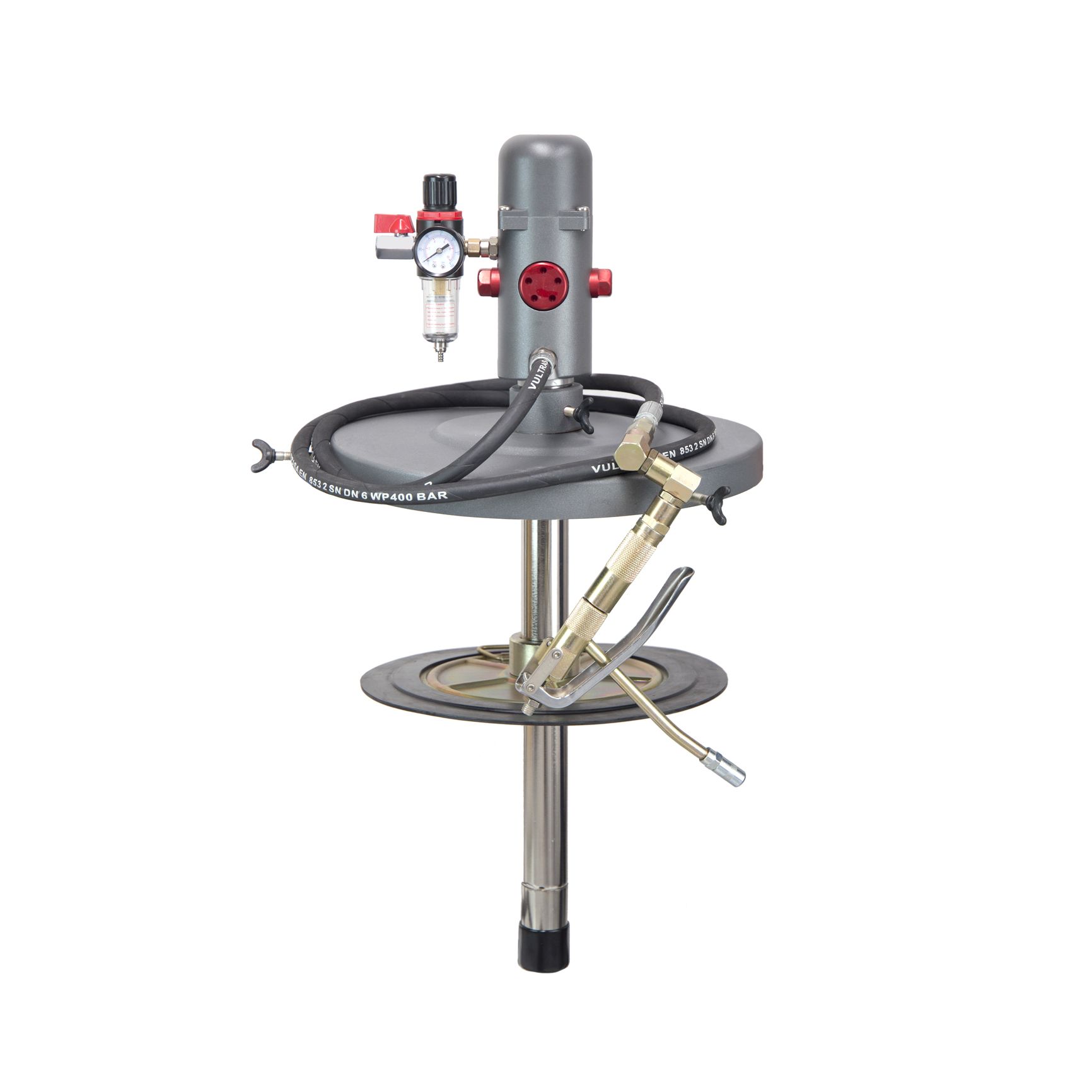 EQUIPO PORTÁTIL DE ENGRASE CON BOMBA NEUMÁTICA PARA BIDÓN 25KG/50KG